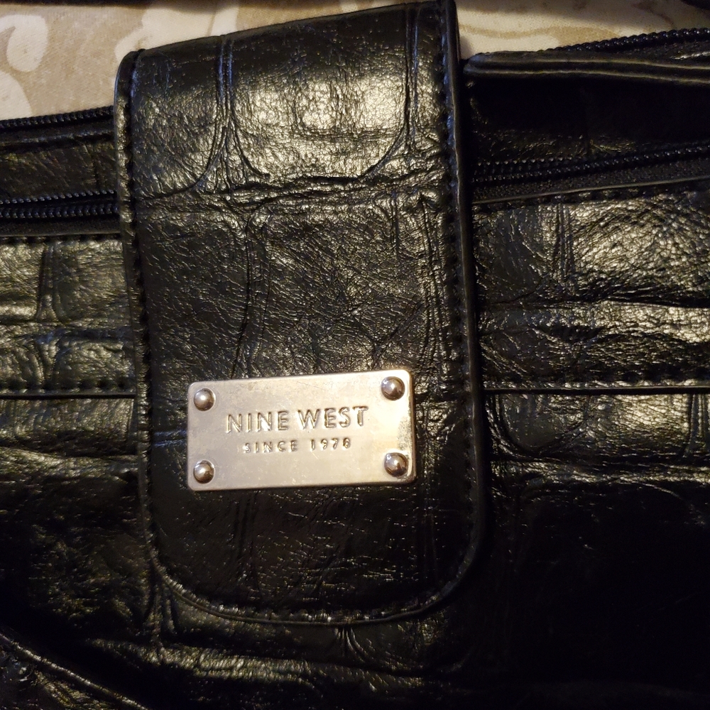 Nine West vegan leather organizer crossbody bag.